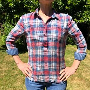 Soft Plaid shirt, size small